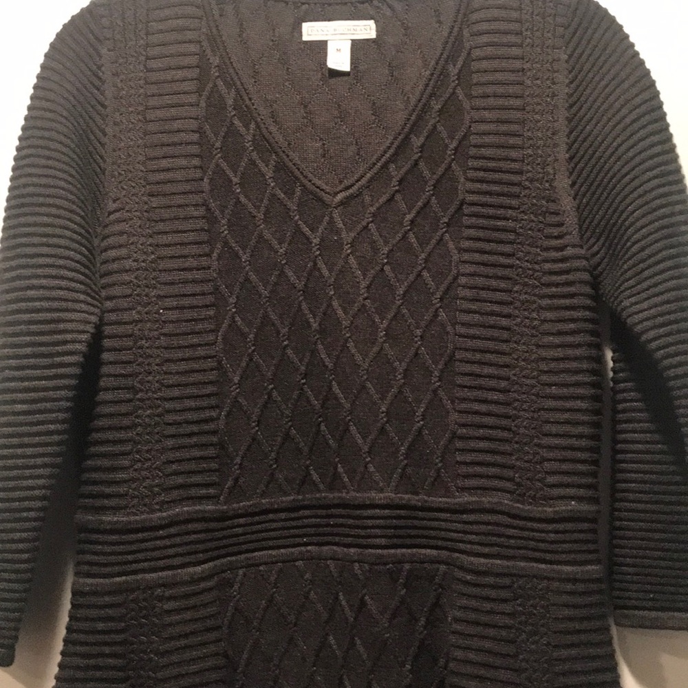 Dana Buchman Gray Knit A Line Dress